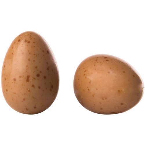 2 Uova marroni al cioccolato bianco (3 cm) 