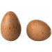 2 Uova marroni al cioccolato bianco (3 cm). n°1