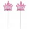 5 mini candele Corone Principesse images:#0