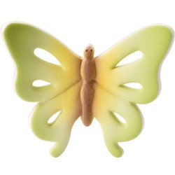 3 Farfalle multicolori 3D (3, 5 cm) - Pasta di zucchero. n1