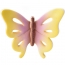 3 Farfalle multicolori 3D (3,5 cm) - Pasta di zucchero