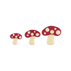 Assortimento 9 Funghi piatti - Cioccolato bianco