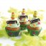 25 Pirottini verdi con uova pasquali per cupcake