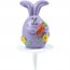4 Stecchini con coniglietti pasquali colori pastello - Plastica