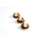 2 Decorazioni piatte con teste di coniglio (4,5 cm) - Cioccolato bianco images:#1