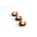 2 Decorazioni piatte con teste di coniglio (4,5 cm) - Cioccolato bianco. n°2