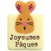4 Targhette di cioccolato bianco “Joyeuses Pâques”. n°1