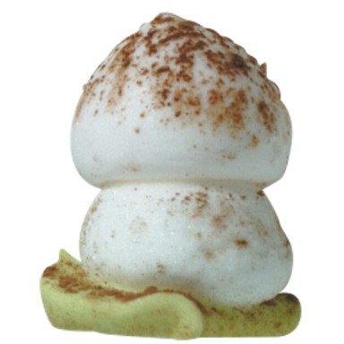 18 Mini Funghi Foglia (1,3 cm) - Zucchero 