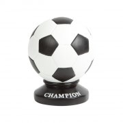 Salvadanaio pallone da calcio con scritta “Champion” - Ceramica