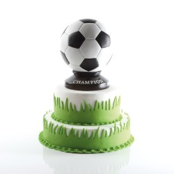 Salvadanaio pallone da calcio con scritta Champion - Ceramica. n1