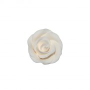 1 Mini rosa bianca (2,5 cm) - Non commestibile