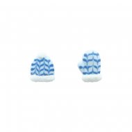 1 Guanto + 1 Cappello Blu/Bianco (2,5 cm) - Zucchero