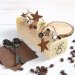 2 Coperture terminali per Tronchetto di Natale Pupazzo di Neve/Abete - Cioccolato Bianco. n°2