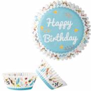 50 Pirottini per Cupcakes - Happy Birthday