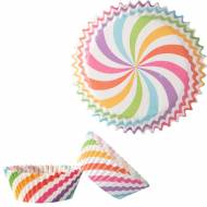 50 Caissettes à Cupcakes - Rainbow Pastel