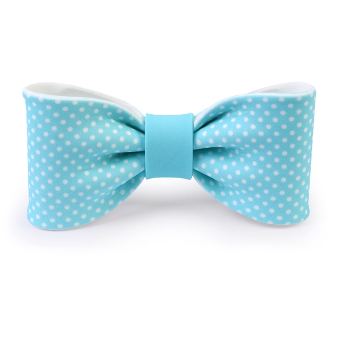 Grande Fiocco Papillon Blu a pois 10 cm - Zucchero 