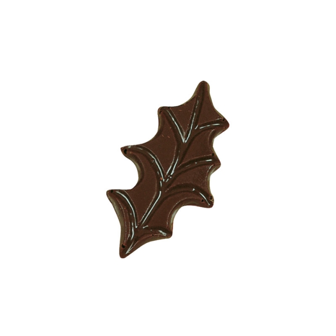 6 Foglie di agrifoglio - Cioccolato fondente 