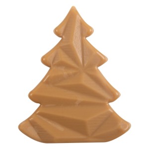 2 abeti in rilievo 5,5 cm - Cioccolato al caramello