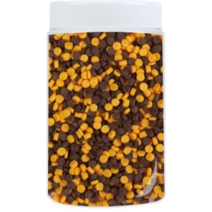 Coriandoli Arancione e Nero (50 g) - Zucchero