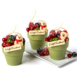 2 Babbo Natale 3D (3 cm) - Cioccolato bianco. n2