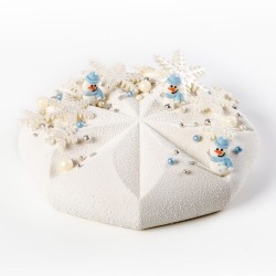 3 Mini Pupazzi di Neve 3 cm - Zucchero. n1