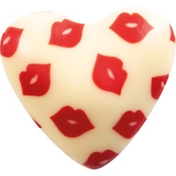 4 Cuori 2D 3 cm - Cioccolato Bianco. n1