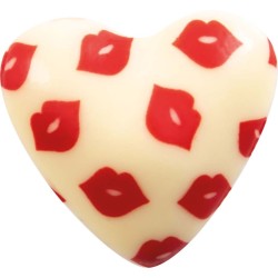 4 Cuore 2D 3 cm - Cioccolato Bianco. n1