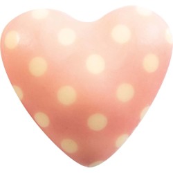 4 Cuori 2D 3 cm - Cioccolato Bianco. n4