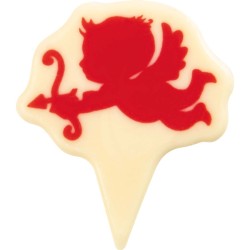 3 Plettri Cupido 5, 8 cm - Cioccolato bianco. n2