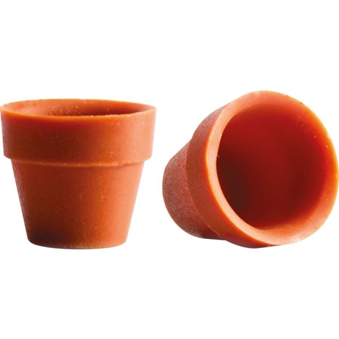 1 Vaso da fiori (6, 2 cm) - Cioccolato 