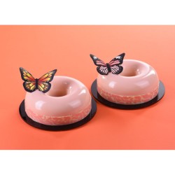 2 Farfalle 3D (3, 5 cm) - Zucchero. n8