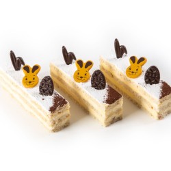 8 Mini Uova di Pasqua Rilievo - 4 Cioccolato Bianco / 4 Cioccolato fondente. n1