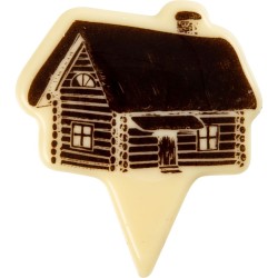 4 Immagini Chalet / Abeti - Cioccolato Bianco. n1