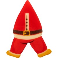 2 plettri di Babbo Natale 6,3 cm - Cioccolato bianco