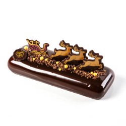2 plettri a slitta 5, 6 cm - Cioccolato. n1