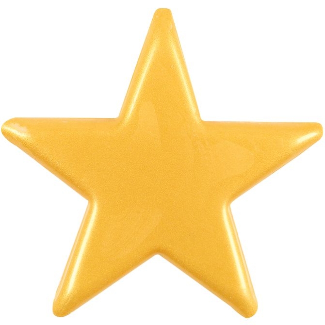5 Piccole Stelle Dorate (5, 5 cm) - Cioccolato Bianco 