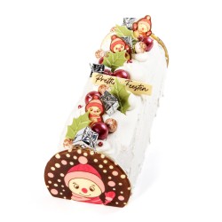 4 Foglie di Agrifoglio (5 cm) - Cioccolato Bianco. n1