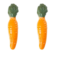 2 carote grandi (7 cm) - Cioccolato bianco