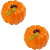 2 Zucche 3D � 2,8 cm - Cioccolato bianco