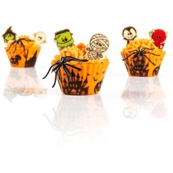 6 figurine di Halloween 4 cm - Cioccolato bianco. n1