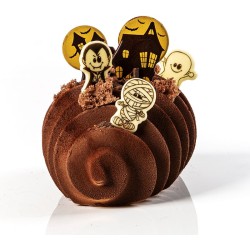 6 figurine di Halloween 4 cm - Cioccolato bianco. n2