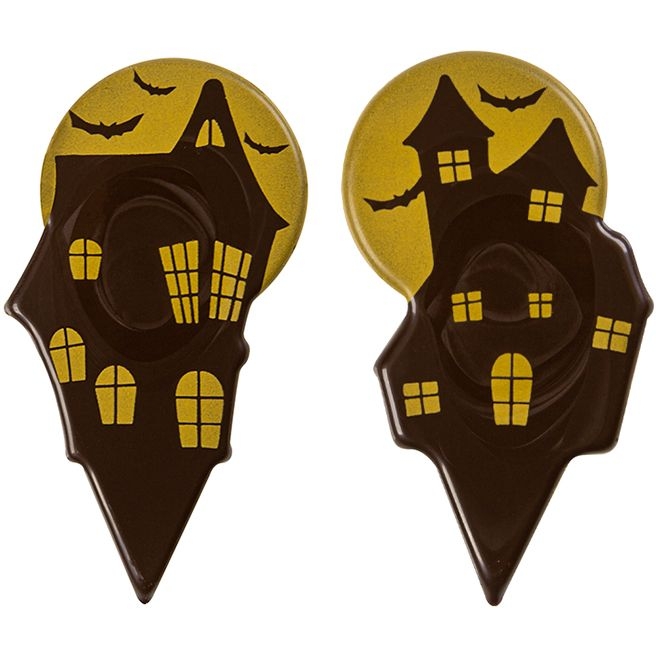 2 plettri del castello stregato 7, 7 cm - cioccolato 