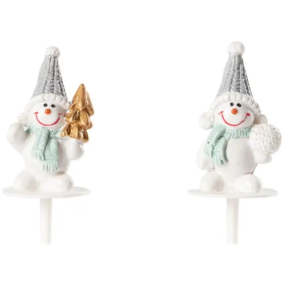 2 plettri polari per pupazzo di neve - Resina 