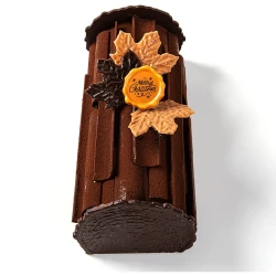 2 Punte di Tronco d Albero 10 cm - Cioccolato. n1