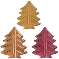 2 Alberi di Natale (3,5 cm) - Cioccolato fondente