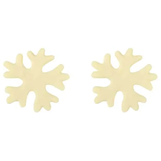 2 Fiocchi di neve (4 cm) - Cioccolato bianco 