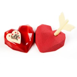 4 Cuori d amore (3 cm) - Cioccolato bianco. n1