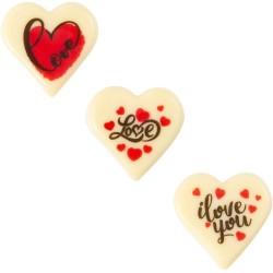 4 Cuori d amore (3 cm) - Cioccolato bianco. n2