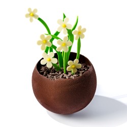 4 fiori (2.8 cm) - Cioccolato bianco. n2
