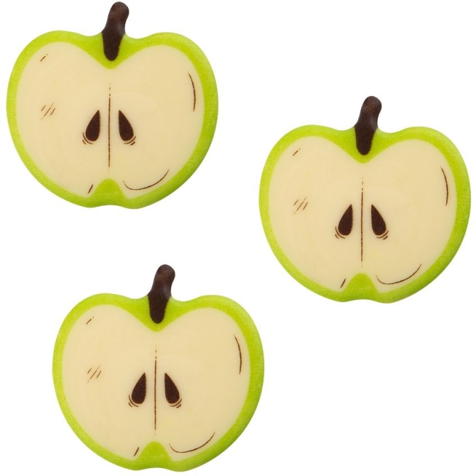3 Fette di Mela (5 cm) - Cioccolato Bianco 